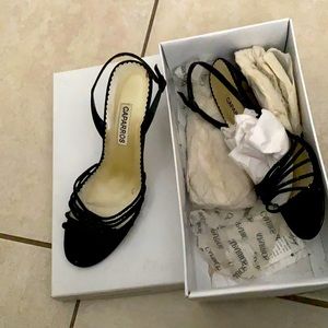 Black shimmer shoes